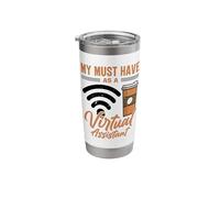 Freelancer Job Profession Self-Employed Virtual Assistant Stainless Steel Insulated Tumbler
