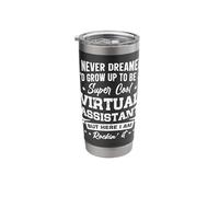 Freelancer Job Profession Self-Employed Virtual Assistant Stainless Steel Insulated Tumbler