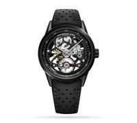 Raymond Weil Freelancer Skeleton Black Rubber Strap Watch