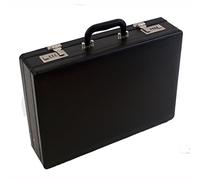 Freelogix Executive Faux Leather Briefcase Laptop Attache (Black)