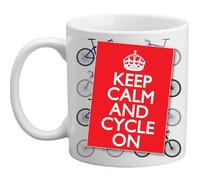 Freelogix Keep Calm And Cycle On Novelty Cyclist Bicycle Lover Rider Double Sided Gift Mug