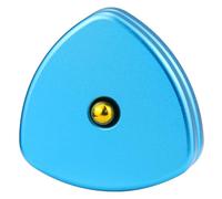 FREELOVE Pivot Magnetic Fidget Slider, Metal Worry Coin Haptic Clicker for Adults, Triangle Rotation Kinetic Toy Mechanical Sound EDC, Autism Sensory ADHD Anxiety Focus Meditation (Blue, Small-Gen2)