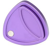 FREELOVE Pivot Magnetic Fidget Slider Toys for Adults, Premium Metal Haptic Clicker, Small Triangle, Mechanical Sound EDC, Sensory Anxiety Focus Meditation (Aluminum Alloy Purple)