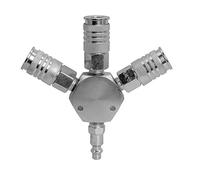 Freeman PS3WAM 3-Way 1/4" Universal Steel Air Manifold with Quick Connect Couplers