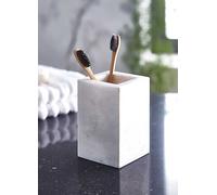 Freemans White Marble Toothbrush Holder White