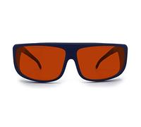 FREEMASCOT Professional OD 6+ 190nm-550nm Wavelength Violet/Blue/Green Laser Safety Glasses for 405nm, 450nm, 532nm Laser (Style 5)