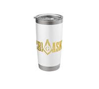 Freemason 2B1ASK1 Mason Masonic Square & Compass Stainless Steel Insulated Tumbler