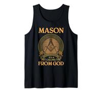 Freemason Calling from God Quote Symbol Freemasonry Design Tank Top