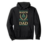 Freemason Dad Quote Faith Hope Charity Freemasonry Design Pullover Hoodie