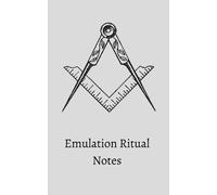 Freemason Emulation Ritual Notebook and Journal. Masonic Gift, Entered Apprentice, Fellowcraft, Master Mason, Masonic Gift, Masonry, UGLE, Lined 109 Pages