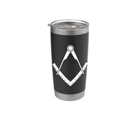 Freemason Masonic Symbol Square Compass Freemasonry Occult Stainless Steel Insulated Tumbler