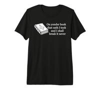 Freemason Oath Quote Masonic Yonder Book Freemasonry Design Premium T-Shirt