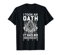 Freemason Oath Quote Square Compass SMIB Design Freemasonry T-Shirt