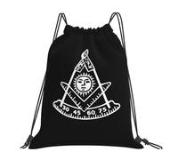 Freemason Past Master Unisex Drawstring Backpack Foldable Drawstring Bag Large Gym Sack For Holidays Gym Travel