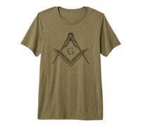 Freemason Symbol Square & Compass Grand Lodge Masonic Premium T-Shirt