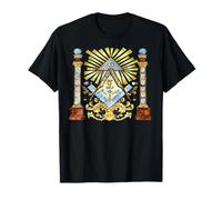 freemason Tee Watercolour illustration mysterious illuminati T-Shirt