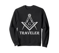 Freemason Traveler Square Compass Symbol Freemasonry Design Sweatshirt