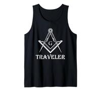 Freemason Traveler Square Compass Symbol Freemasonry Design Tank Top