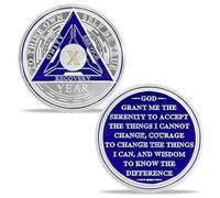 Freemasoner 30 Years Sobriety Chips AA Coin Locket Chip Medal Recovery Anniversary Token