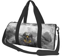 Freemasonry and Scottish Rite Travel Luggage Duffel Bag Sports Rolling Foldable Duffel Bag, Marbling