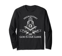 Freemasonry Faith Hope Charity God is Our Guide Long Sleeve T-Shirt
