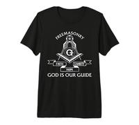 Freemasonry Faith Hope Charity God is Our Guide Premium T-Shirt