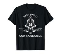Freemasonry Faith Hope Charity God is Our Guide T-Shirt