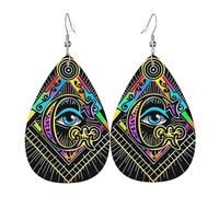 Freemasonry Masonic Cabin Logo Dangle Earrings Lightweight Earrings Printed Earring For Beach Mother'S Day