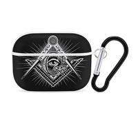 Freemasonry Masonic Masonry Case Cover Compatible with AirPods Pro 2nd 1st Generation Hard Skin Protection
