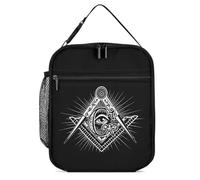 Freemasonry Masonic Masonry Insulated Lunch Bag Reusable Cooler Lunchbox Tote Meal Container for Women Men