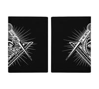 Freemasonry Masonic Masonry Travel Passport Wallet Credit Card Holder Cover Case Protector
