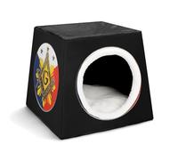 Freemasonry Masonic Retro Soft Durable Pet Kennel Portable Indoor Dog Cat Pet Bed Three Ways To Use It(Style30)