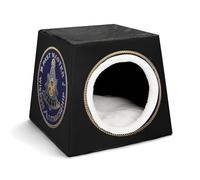 Freemasonry Masonic Vintage Pet Tent-Soft Bed For Dog Cat Cozy Washable Pet Bed Warm Luxury Kennel With Slip-Resistant Bottom(Style12)