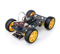 Freenove 4WD Car Kit for Raspberry Pi Pico (Not Included) (Compatible with Arduino IDE), Dot Matrix Expressions, Obstacle Avoidance, Line Tracking, Light Tracing, Colorful Light, App
