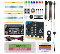 FREENOVE Basic Starter Kit for BBC micro:bit (V2 Included), 179-Page Detailed Tutorial, 162 Items, 27 Projects, Blocks and Python Code