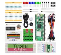 Freenove Basic Starter Kit for Raspberry Pi Pico 2 W (Included), Dual Arm Cortex-M33 and Dual Hazard3 RISC-V Microcontroller, 386-Page Detailed Tutorial, 142 Items, 55 Projects, Python C Code