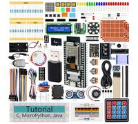 Freenove ESP32 Kit Dev CAM Board Ultimate Starter Kit, Dual-core 32-bit 240 MHz Microcontroller, Onboard Camera WiFi+BT, 795-Page Tutorial, Python C Java Code, 122 Projects, 240 Items