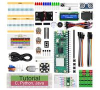 Freenove Super Starter Kit for Raspberry Pi Pico W (Included), Dual-core Arm Cortex-M0+ Microcontroller, 588-Page Detailed Tutorial, 177 Items, 94 Projects, Python C Java Code