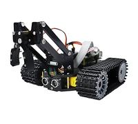 FREENOVE Tank Robot Kit for Raspberry Pi 5 4 B 3 B+ Zero 2 W, Crawler Chassis, Grab Objects, Ball Tracing, Line Tracking, Obstacle Avoidance, App Control, Camera, Servo (Raspberry Pi NOT Included)