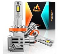 FREERAP H11/H8/H9 Led Headlight Bulb, 60W 32000LM Headlight Bulbs with Fan, 6500K Cool White for Low/High Beam Led Bulb, Plug and Play, Replace Halogen & Xenon Lights Pack of 2