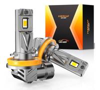 FREERAP H11 LED Bulbs 18000LM 6500K Bright White9 | 1:1 Mini Size H11 LED Headlight Bulb, Plug and Play, IP68 Waterproof, 70000+ Hours Life Time, 2 Pieces