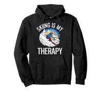 Freeriding Funny Alpine Skiing Is My Therapy Pullover Hoodie