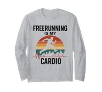 Freerunning is My Cardio Parkour Training Gynastics Jumping Long Sleeve T-Shirt