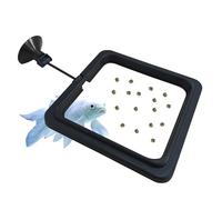 FREESEA Aquarium Fish Feeding Ring: Square Betta Floating Food Ring for Small Fish Tank