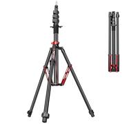FreeSea Light Stand Photography - 1.4in Oversized Tubes Heavy Duty Stand, Aluminum Alloy Construction, 106in Tall Tripod with Flip-Lock & Gas Spring, Holds Softboxes/Ring Lights up to 8KG