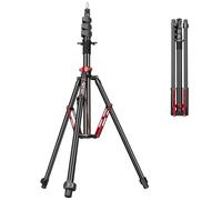 FreeSea Light Stand Photography - 1.4in Oversized Tubes Heavy Duty Stand, Aluminum Alloy Construction, 106in Tall Tripod with Flip-Lock & Gas Spring, Holds Softboxes/Ring Lights up to 8KG