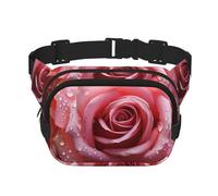Freesia beautiful plant flower Fanny Pack for Women Men Fashion Waist Pack Adjustable Belt Bag for Workout Running Travelling Casual Waist Bag, Love Rose Flower Petal, One Size