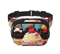 Freesia beautiful plant flower Fanny Pack for Women Men Fashion Waist Pack Adjustable Belt Bag for Workout Running Travelling Casual Waist Bag, Bakery Cake, One Size