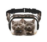 Freesia beautiful plant flower Fanny Pack for Women Men Fashion Waist Pack Adjustable Belt Bag for Workout Running Travelling Casual Waist Bag, Funny Cats, One Size