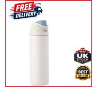 FreeSip Insulated Stainless Steel Water Bottle 710ml Iced Breeze White